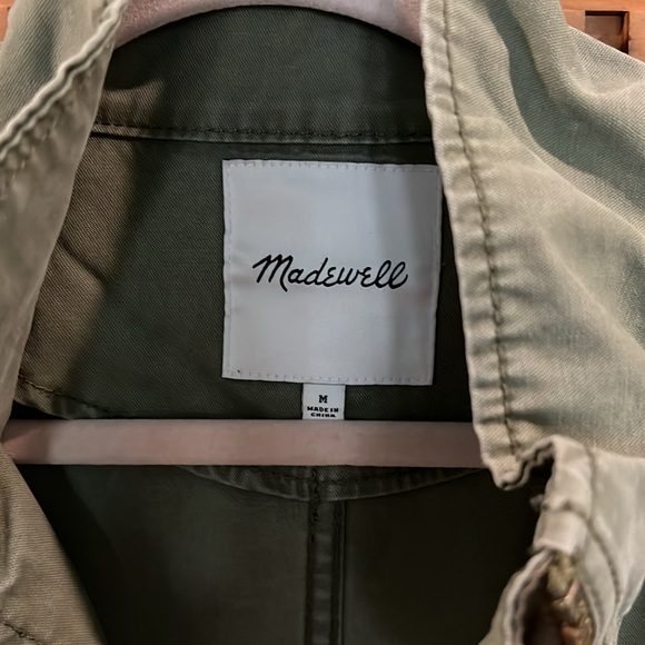 Madewell Olive Green Utility Jacket - Picture 2 of 9